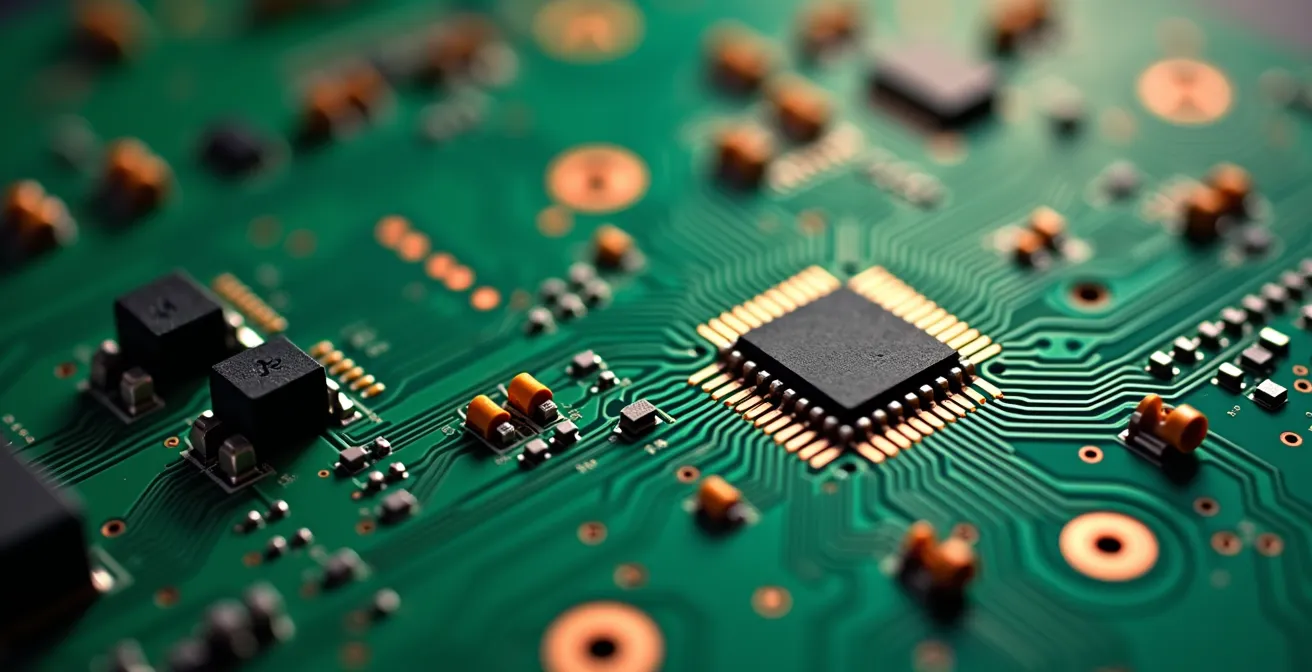 Illustrative conceptual design of PCB traces optimized for ESD protection